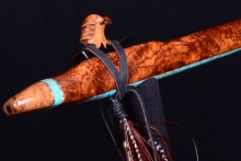 Brazilian Rosewood Burl Native American Flute, Minor, Mid G-4, #I5B